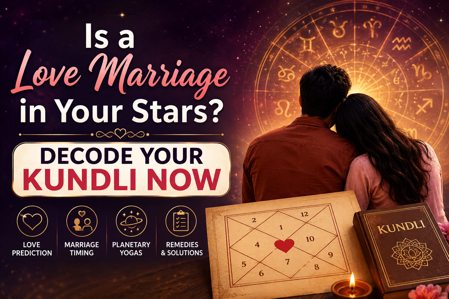 Is a Love Marriage in Your Stars? Decode Your Kundli Now
