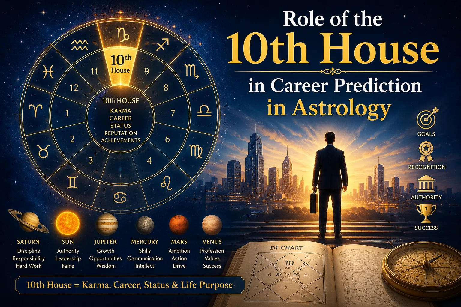 Role of the 10th House in Career Prediction in Astrology
